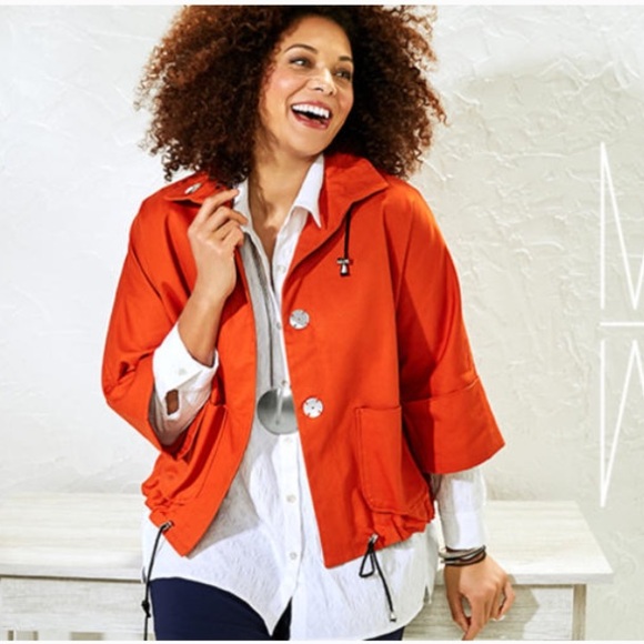 MARLAWYNNE CANVAS DRAMA JACKET pea coat - Picture 1 of 7